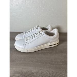 Birkenstock Women Bend Low Top Sneakers Shoes White Leather EU38 US7/7.5